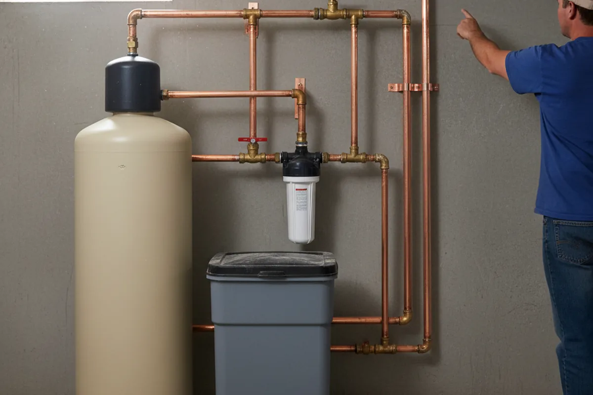 Whole-house water treatment system installed in Iselin